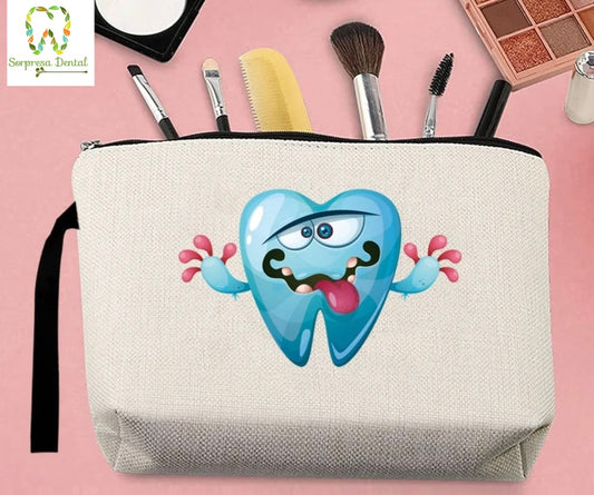 Bolso Cosmético Diseño Diente Cariado