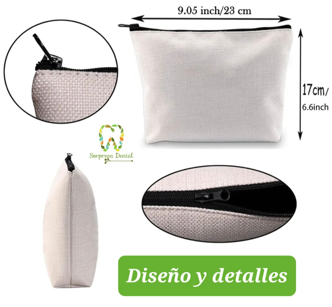Bolso Cosmético Diseño Diente Cariado