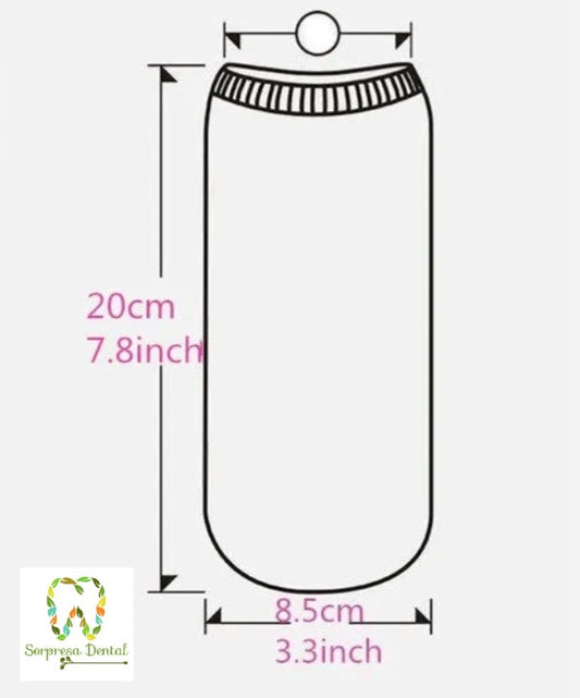 Calcetines Dentales. Calcetines cortos tobilleros con estampado de dientes.