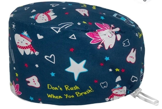 Gorro Quirúrgico con Diseño de Dientes (Ajuste Clip)