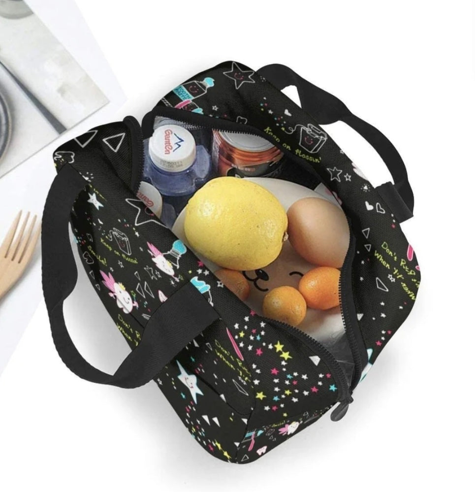 Fiambrera térmica / Bolsa de almuerzo con diseño de dientes