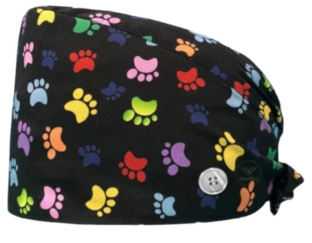 Gorro Quirúrgico Patrón Canino (Huellas de perros)