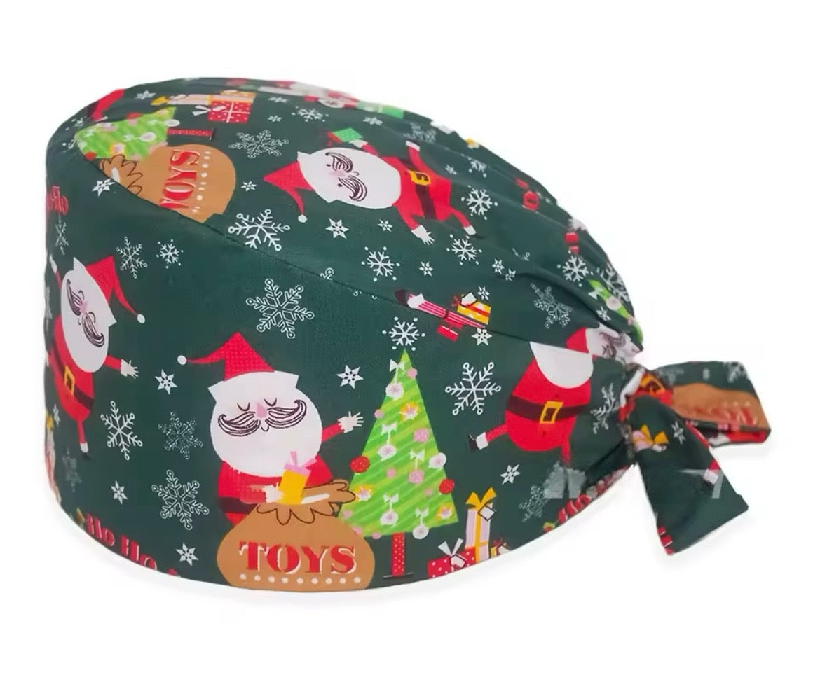 Gorro Quirúrgico de Navidad (Verde)