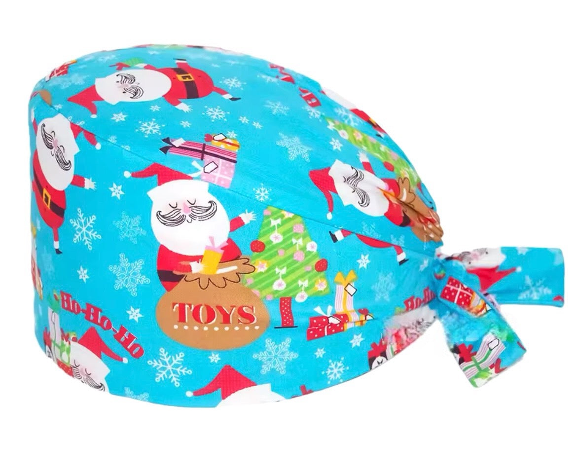 Gorro Quirúrgico de Navidad (Azul)