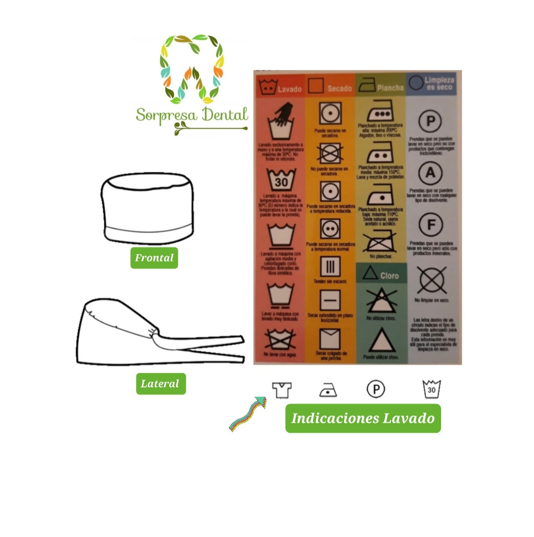 Gorro Quirúrgico con Diseño de Dientes