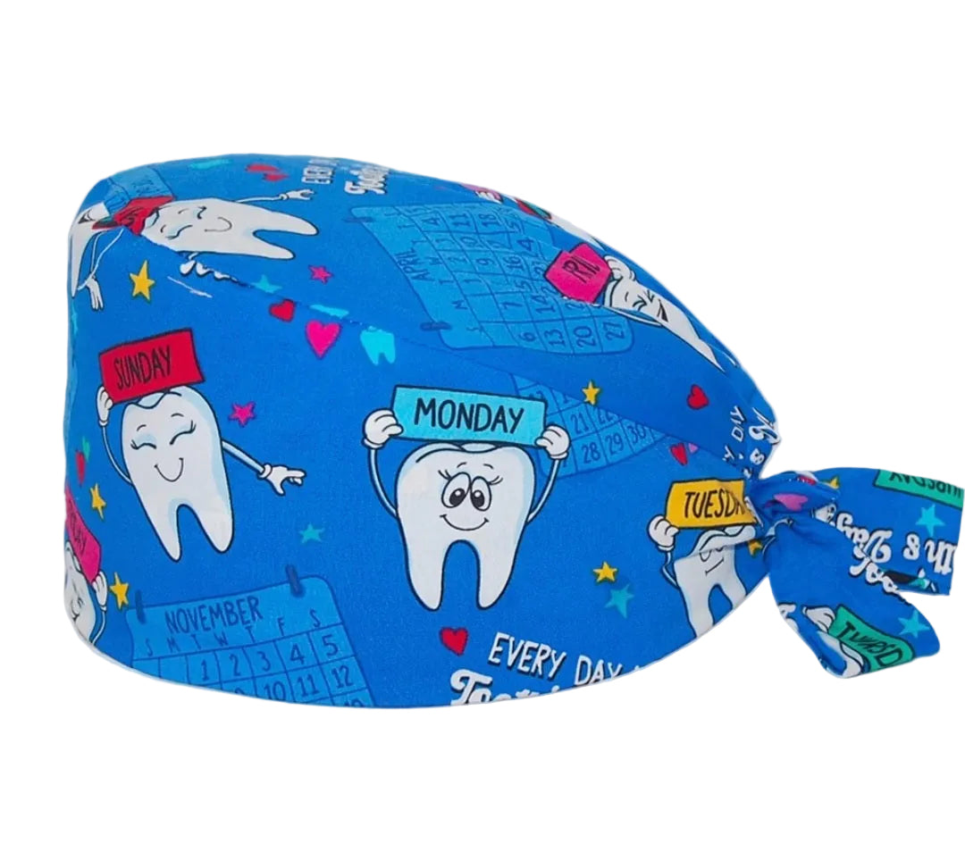 Gorro quirúrgico con diseño de dientes (Week)