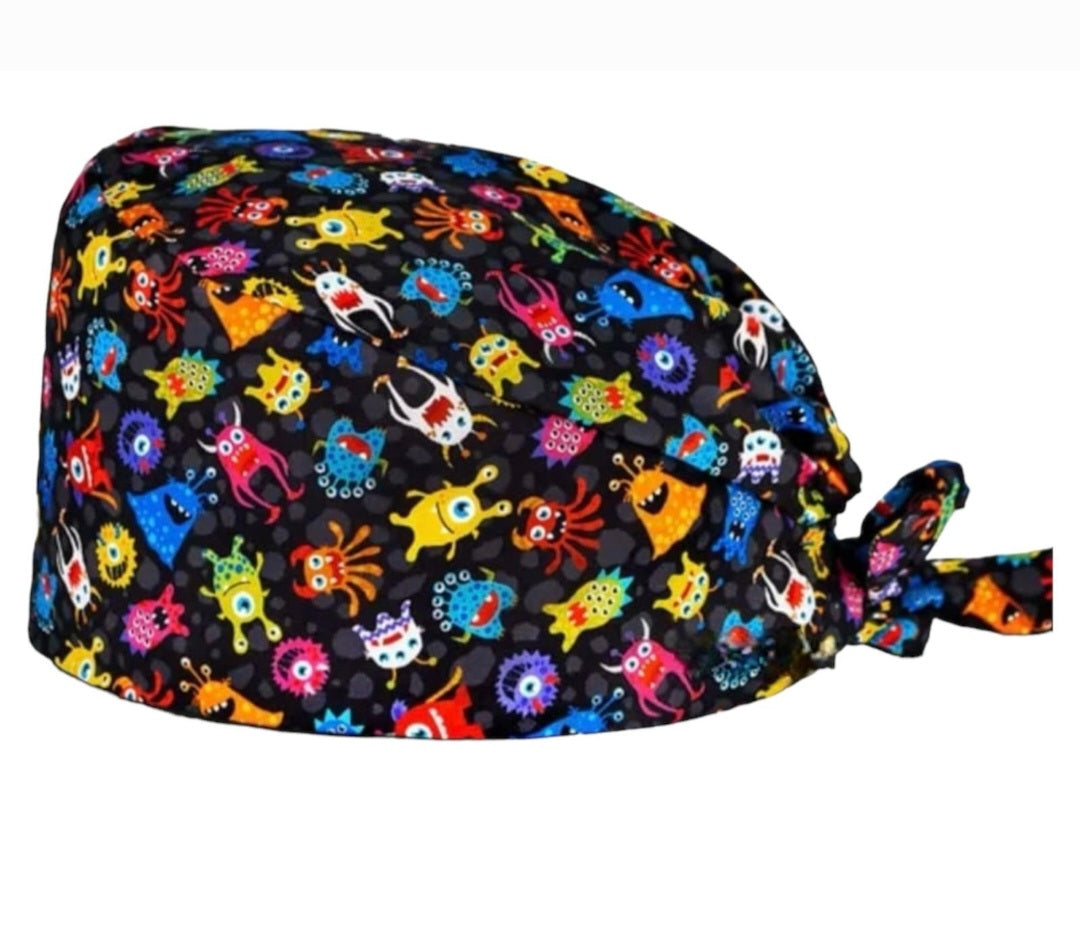 Gorro Quirúrgico con diseño de Bacterias - Virus.