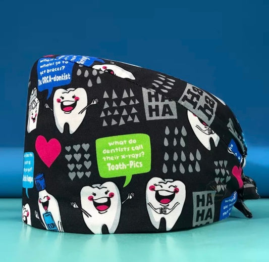 Gorro Quirúrgico con Diseño de Dientes