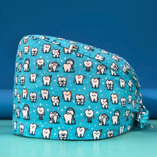 Gorro Quirúrgico con Diseño de Dientes
