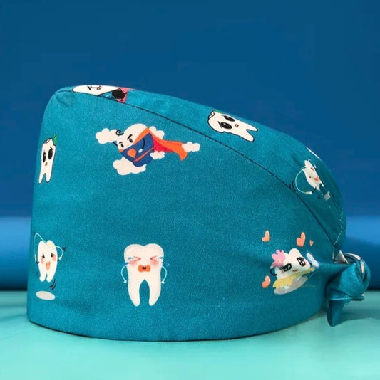 Gorro Quirúrgico con Diseño de Dientes