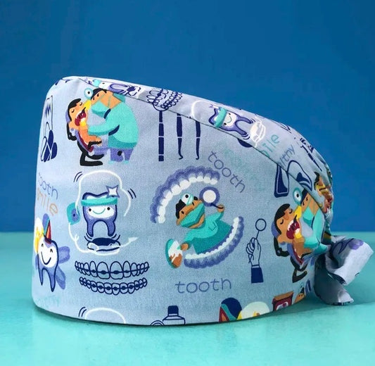 Gorro quirúrgico con Diseño de Dientes.