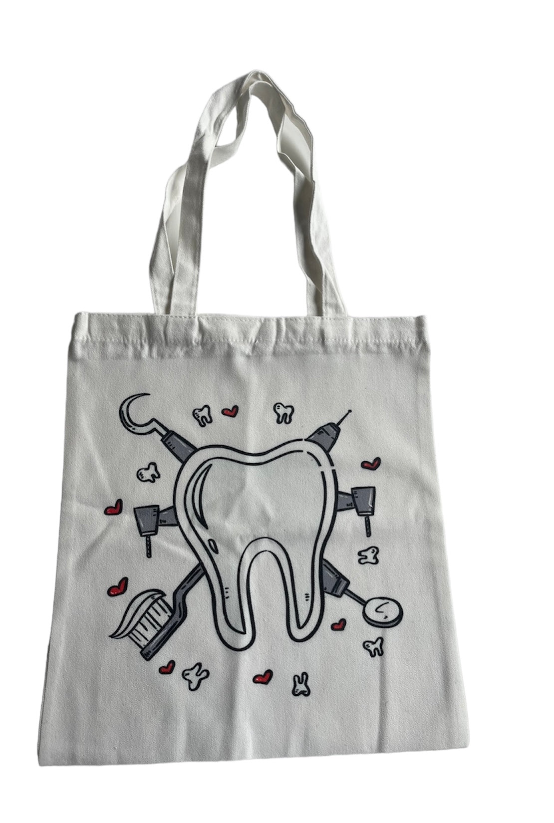Bolso de tela con diseño Dental