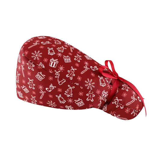 Gorro Quirúrgico de Navidad (pelo largo)