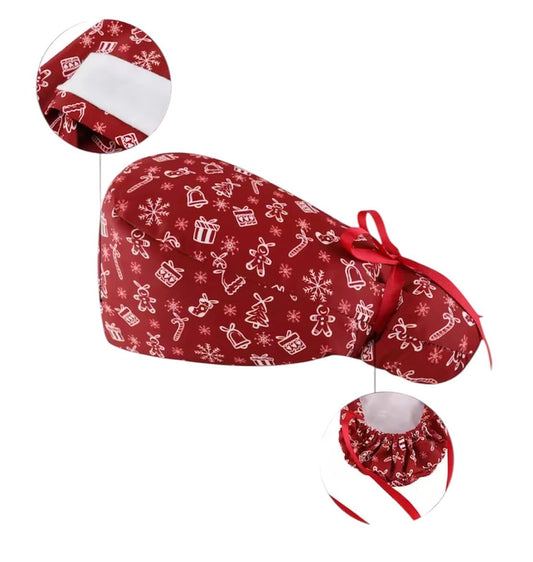 Gorro Quirúrgico de Navidad (pelo largo)