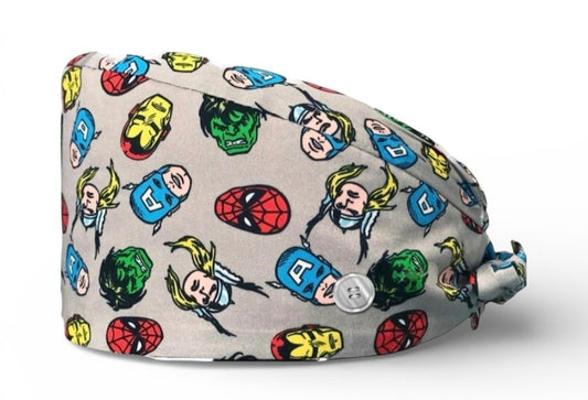 Gorro Quirúrgico de Los Vengadores de Marvel, The Avengers.