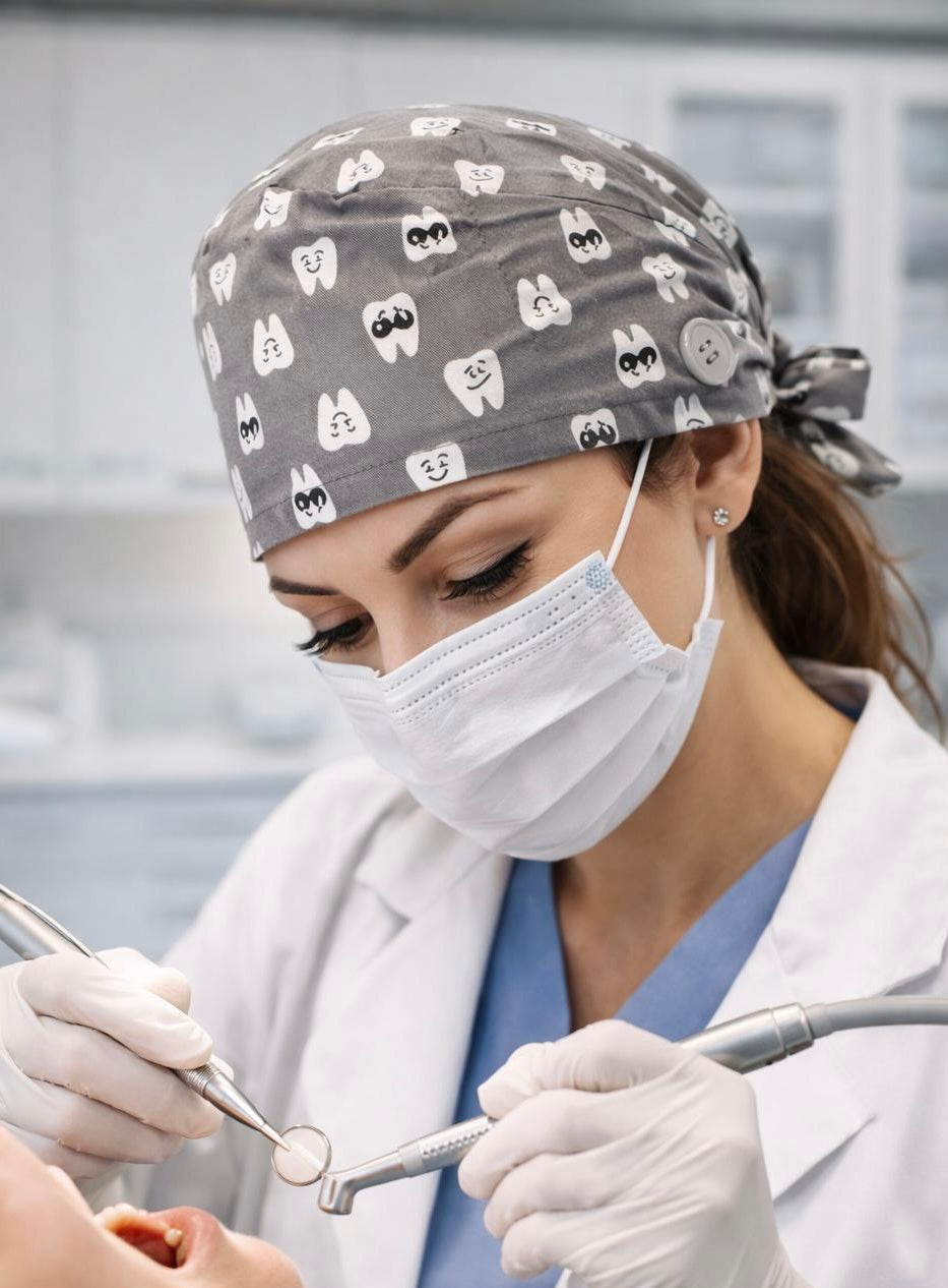 Gorro quirúrgico con Diseño de Dientes