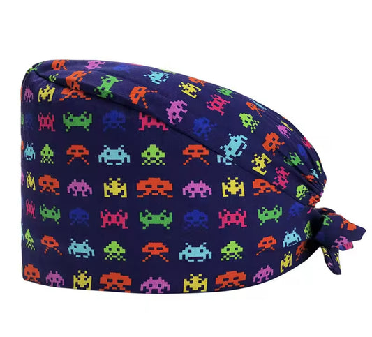 Gorro Quirúrgico de Atari, videojuego Space Invaders.