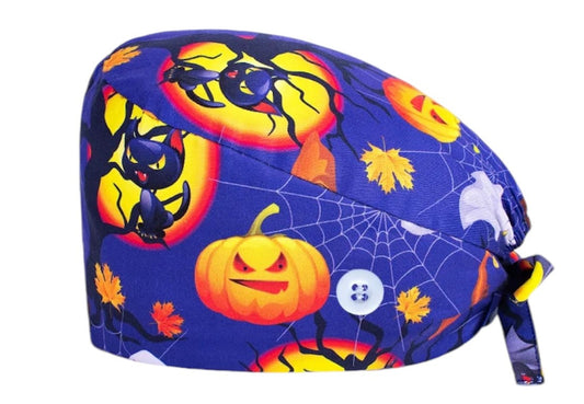 Gorro Quirúrgico de Halloween (Azul)