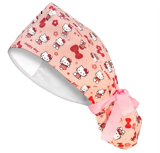 Gorro Quirúrgico Hello Kitty ( Pelo largo)