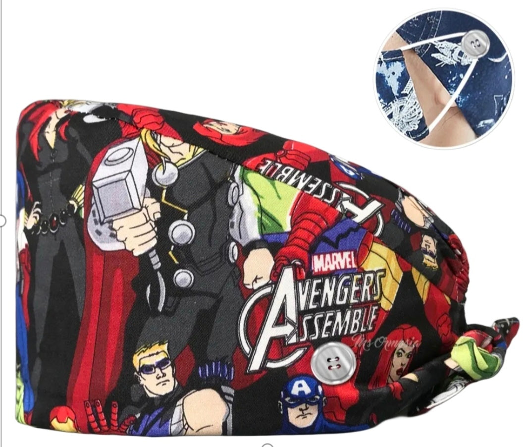 Gorro Quirúrgico de Los Vengadores de Marvel, The Avengers.