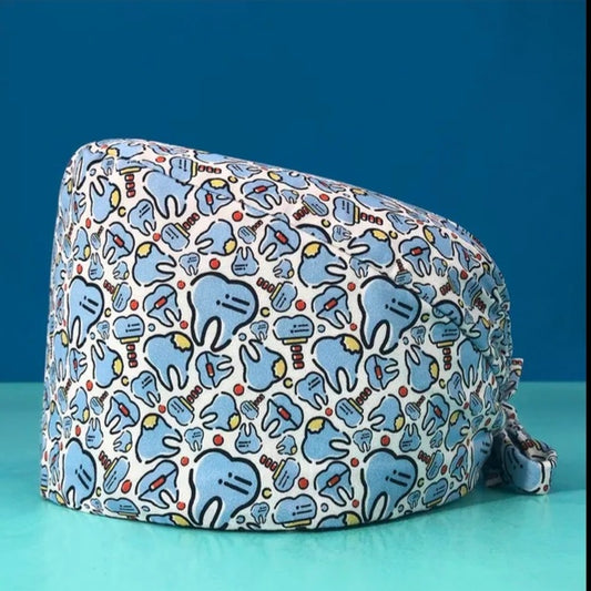 Gorro Quirúrgico con Diseño de Dientes e implantes