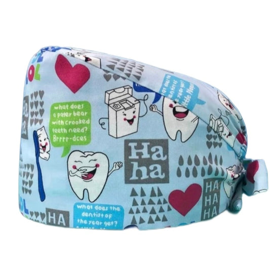 Gorro Quirúrgico con Diseño de Dientes