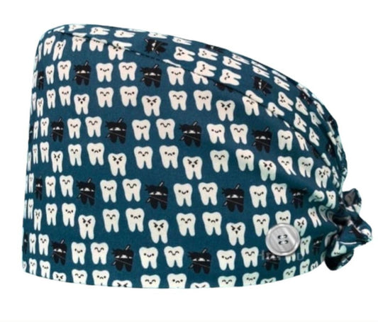 Gorro Quirúrgico con Diseño de Dientes