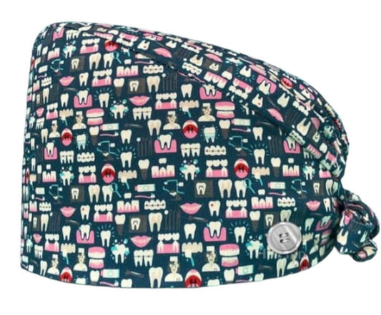 Gorro Quirúrgico con Diseño de Dientes